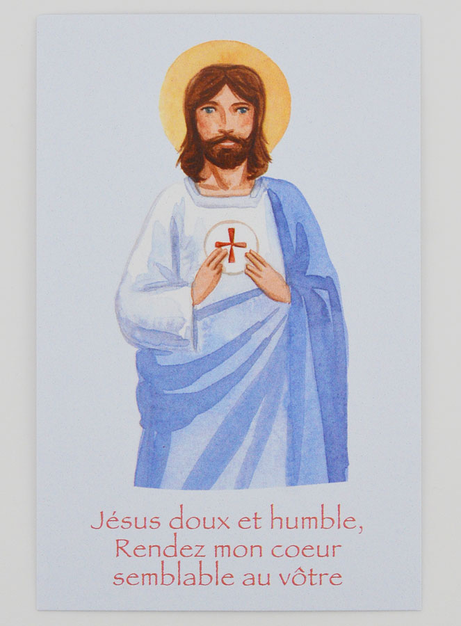 Carte de Communion - Jésus Doux & Humble (pic 1)