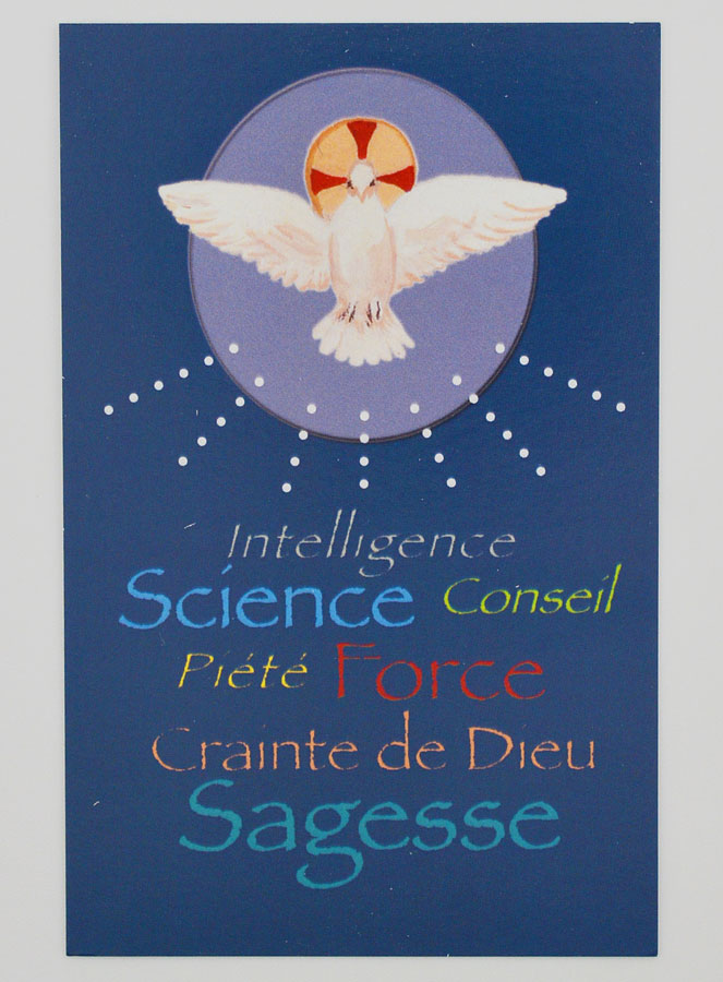 Carte Religieuse de Confirmation - Bleu (pic 1)