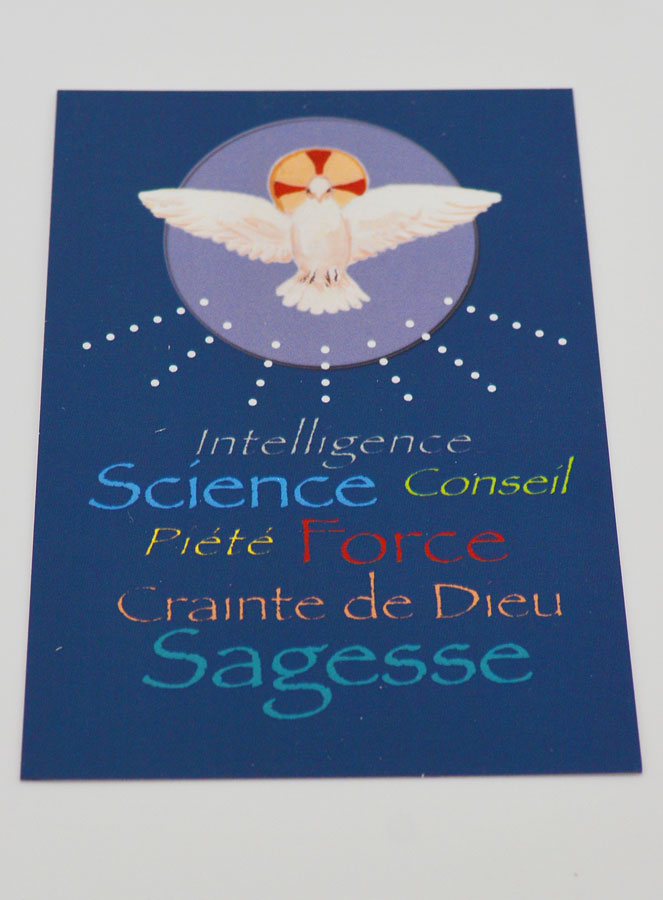 Carte Religieuse de Confirmation - Bleu (pic 2)