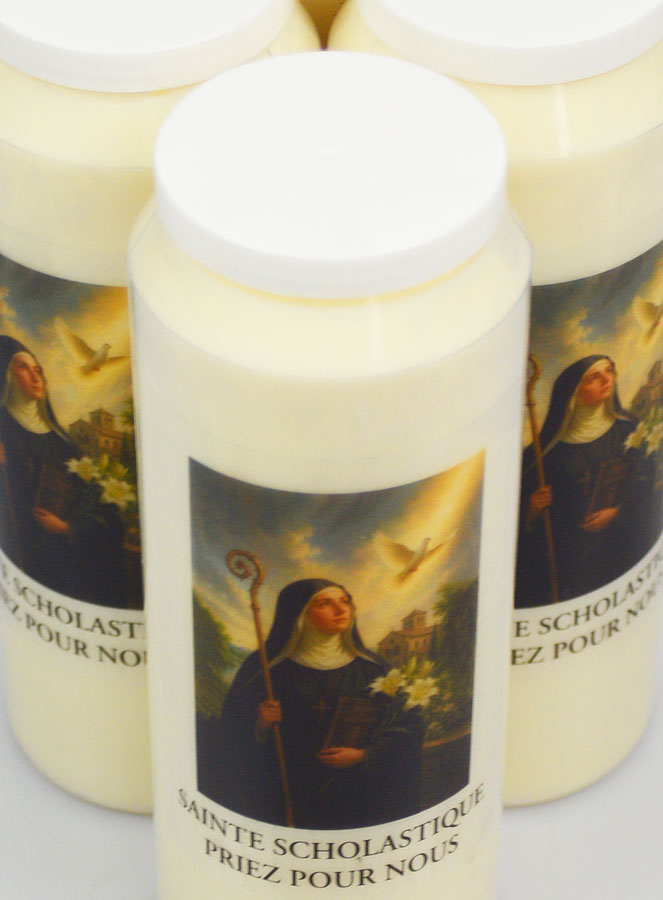 Lot de 6 Bougies de Neuvaine à Sainte Scholastique (pic 4)