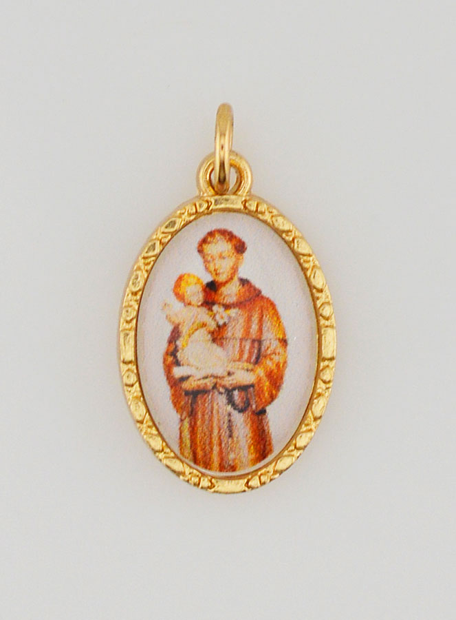 Médaille Bord Torsadé 25mm - Saint Antoine (pic 1)
