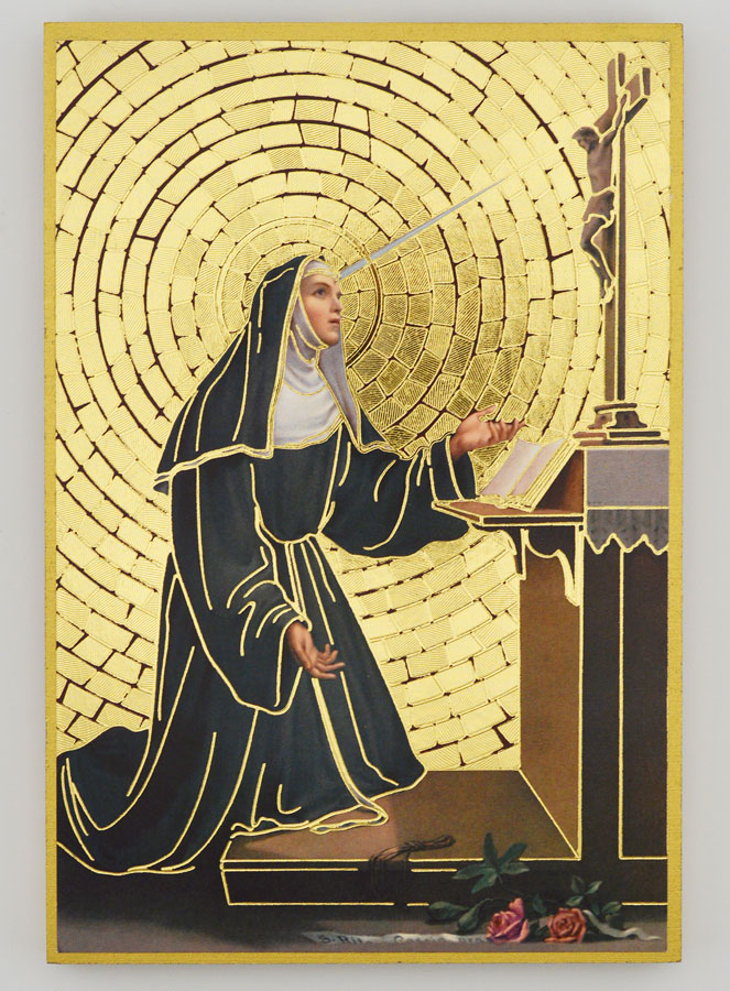 Cadre Icône Sainte Rita - 15 cm (pic 1)