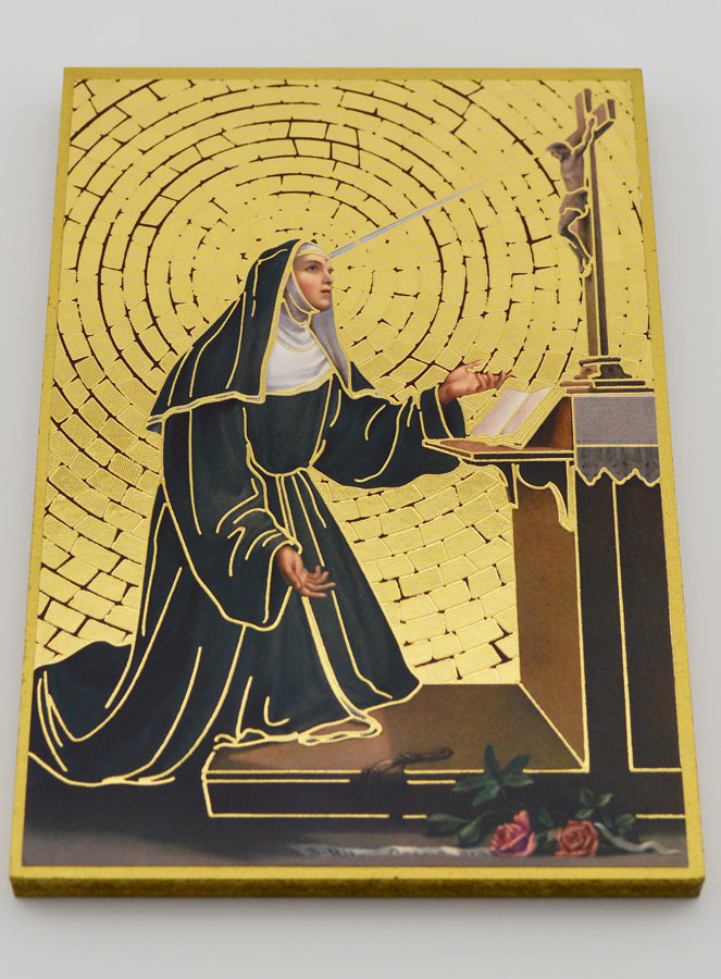 Cadre Icône Sainte Rita - 15 cm (pic 2)