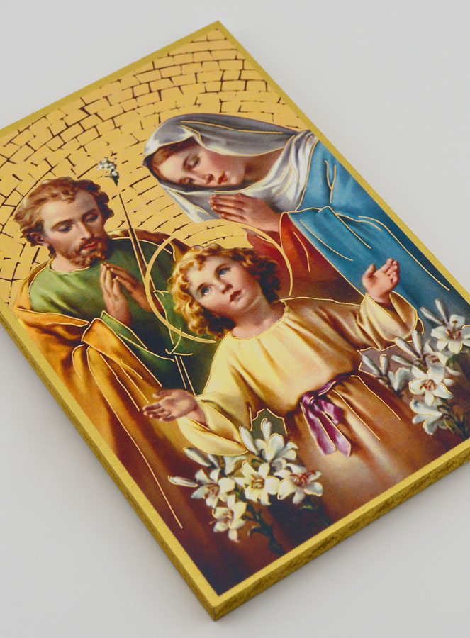 Cadre Icône Sainte Famille - 15 cm (pic 3)