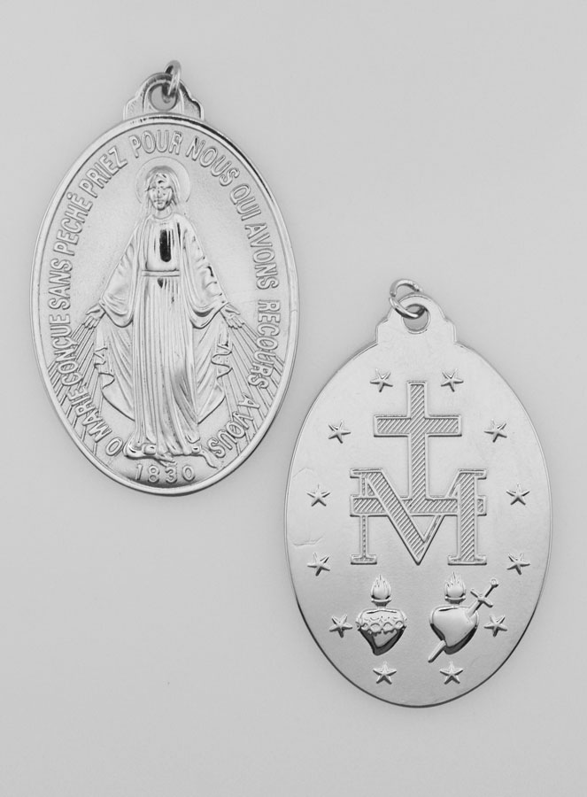 Médaille Miraculeuse en Inox - 28mm (pic 1)