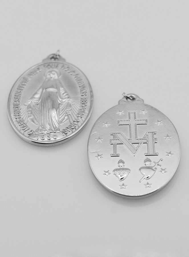 Médaille Miraculeuse en Inox - 33mm (pic 4)