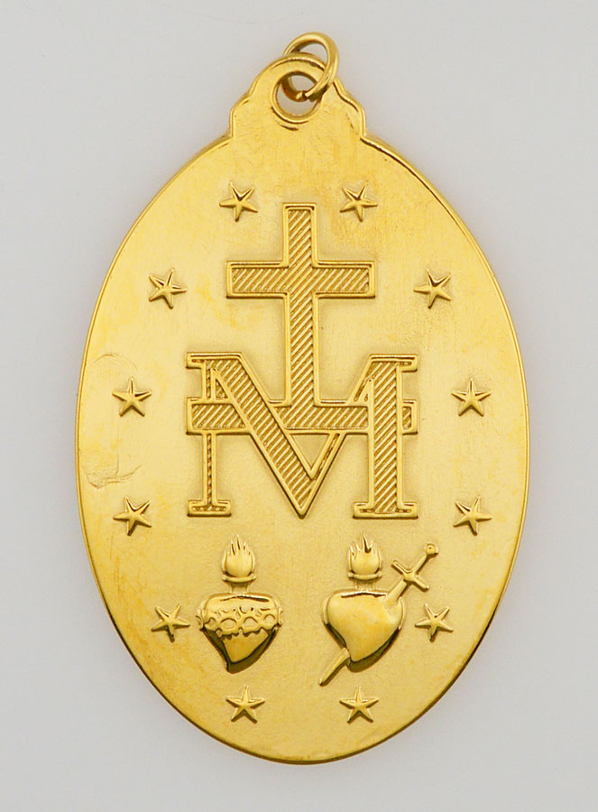 Médaille Miraculeuse Dorée - 40mm (pic 3)