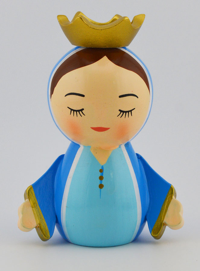 Statue  Marie Reine  - 10cm (pic 1)