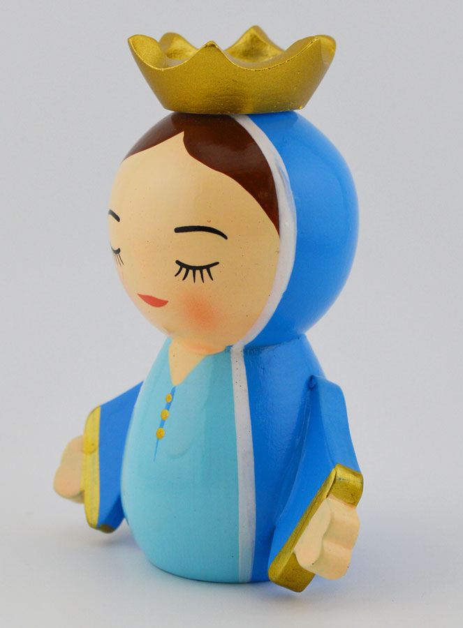 Statue  Marie Reine  - 10cm (pic 2)