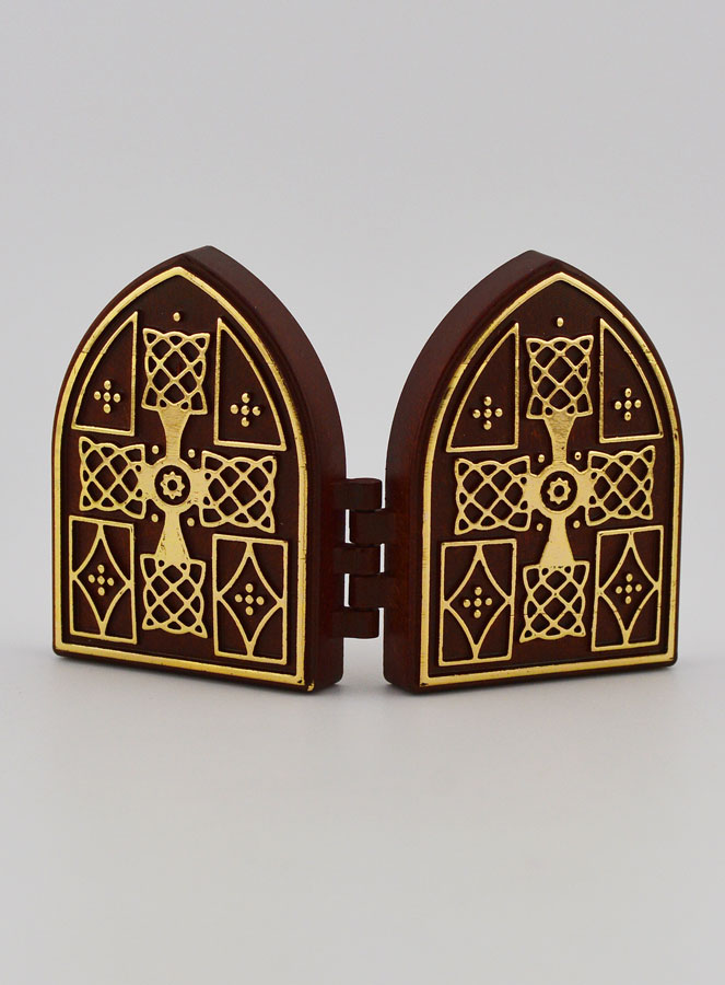 Icône Diptyque Mini - Sacrés Coeurs de Jésus & Marie (pic 4)