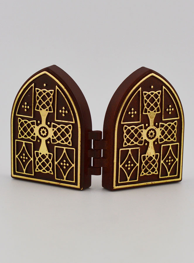 Icône Diptyque Mini - Christ Pantocrator & Vierge de Vladimir (pic 4)