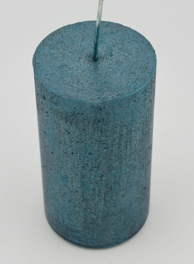 Bougie de Noël Moderne - Bleu Vert (pic 2)