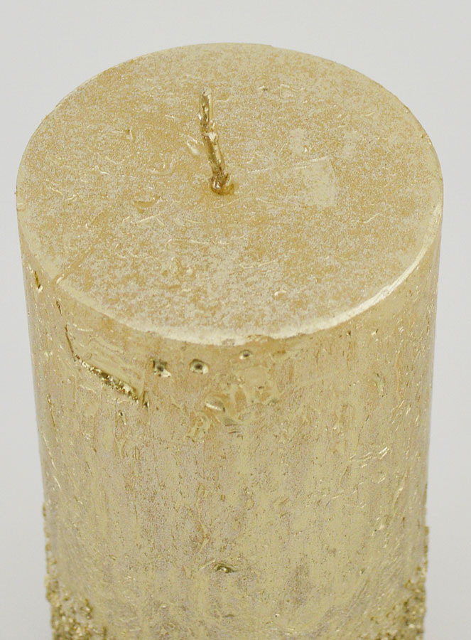 Bougie de Noël Effet Pépite - Champagne (pic 4)