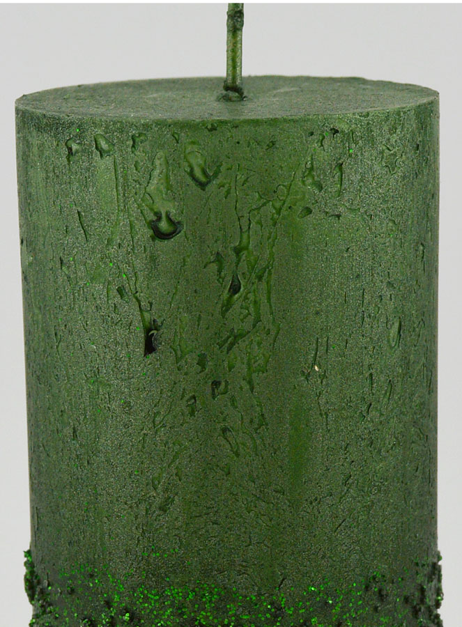 Bougie de Nöel Effet Pépite - Vert Sapin (pic 3)