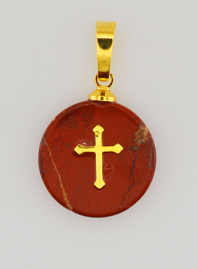 Médaille Avec Croix - Rouge (pic 1)