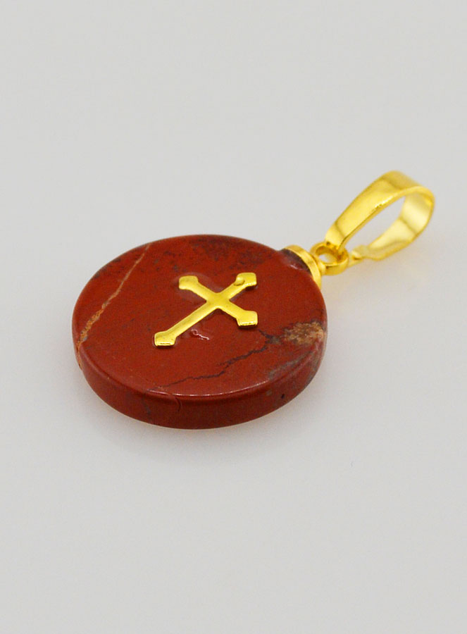 Médaille Avec Croix - Rouge (pic 4)