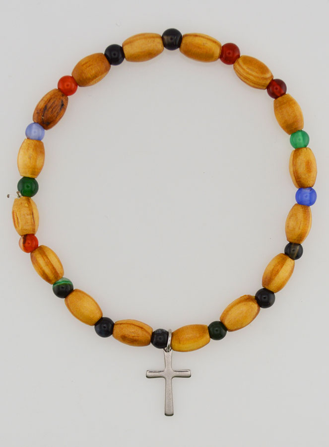 Bracelet Avec Croix - Agate & Bois (pic 1)