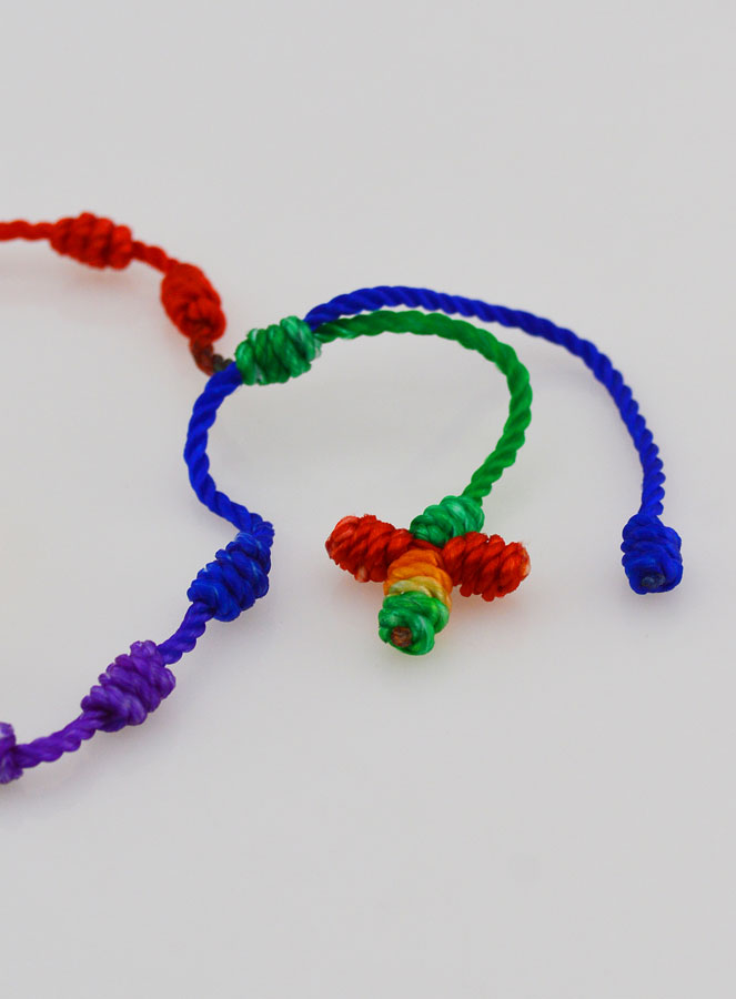 Bracelet Dizainier Corde Multicolore (pic 3)