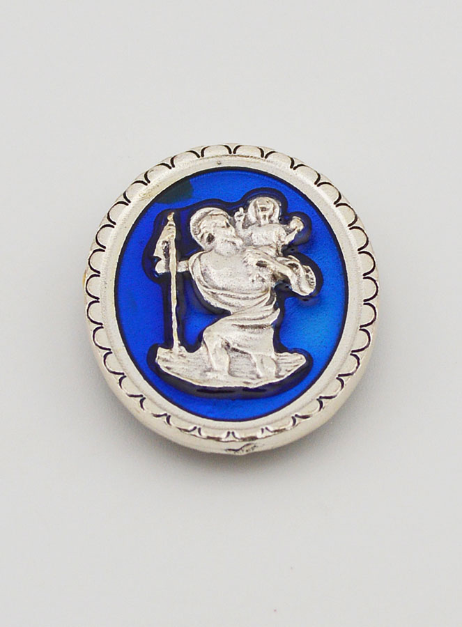 Plaque Auto Magnet de Saint Christophe - 4cm (pic 2)