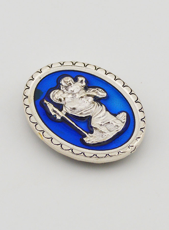 Plaque Auto Magnet de Saint Christophe - 4cm (pic 3)