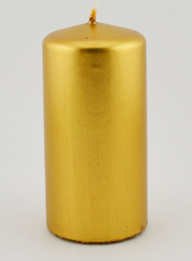 Bougie de Noël Métallique - Or (pic 1)