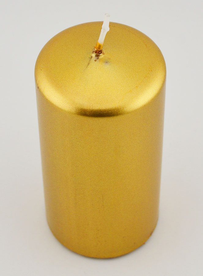 Bougie de Noël Métallique - Or (pic 2)