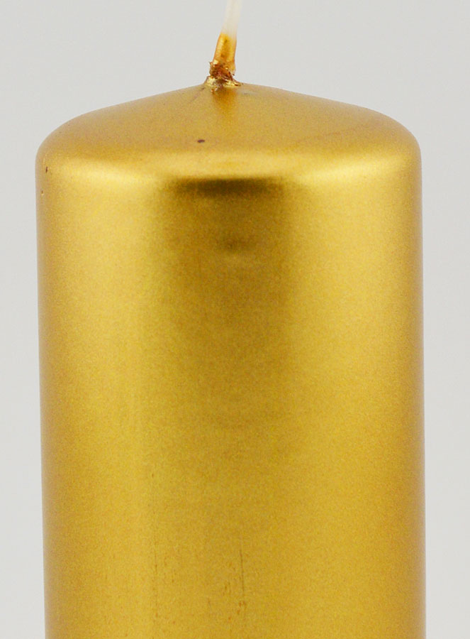Bougie de Noël Métallique - Or (pic 3)