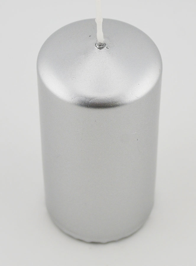 Bougie de Noël Métallique - Argent (pic 2)