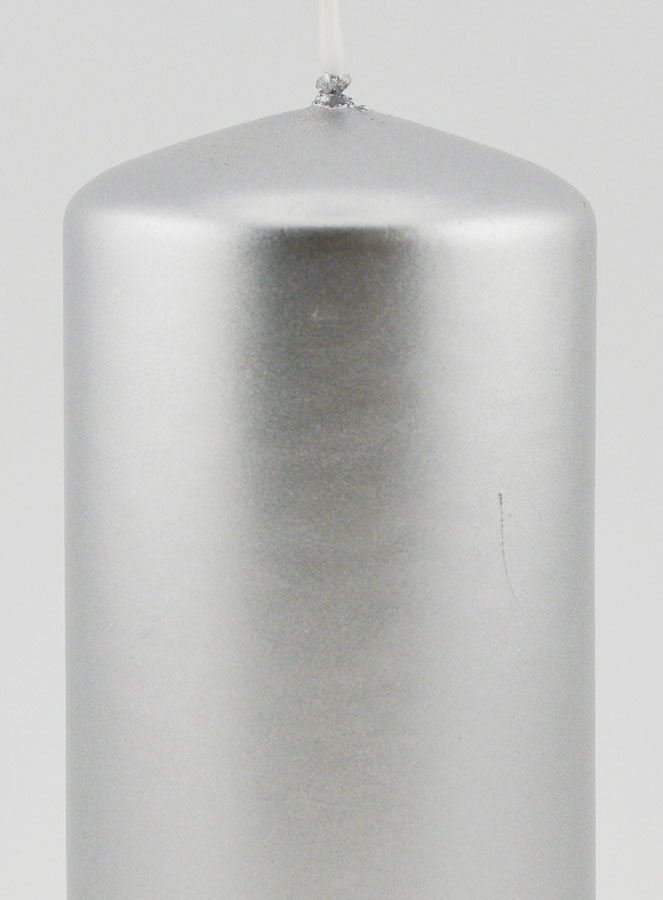Bougie de Noël Métallique - Argent (pic 3)
