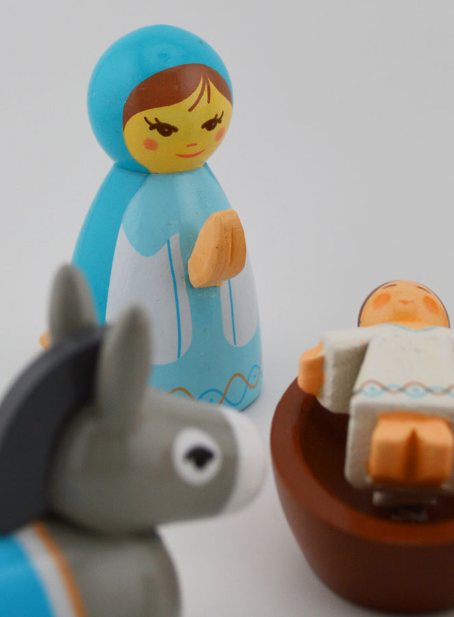 Crèche de Noël Enfantine - Marie Bleue (pic 3)