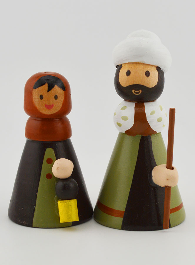 Crèche de Noël - Couple de Bergers (pic 1)