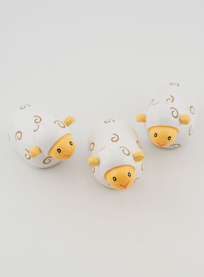 Crèche de Noël 3 Moutons - 5cm (pic 4)
