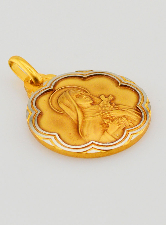 Médaille Sainte Thérèse & Saint Christophe (pic 3)