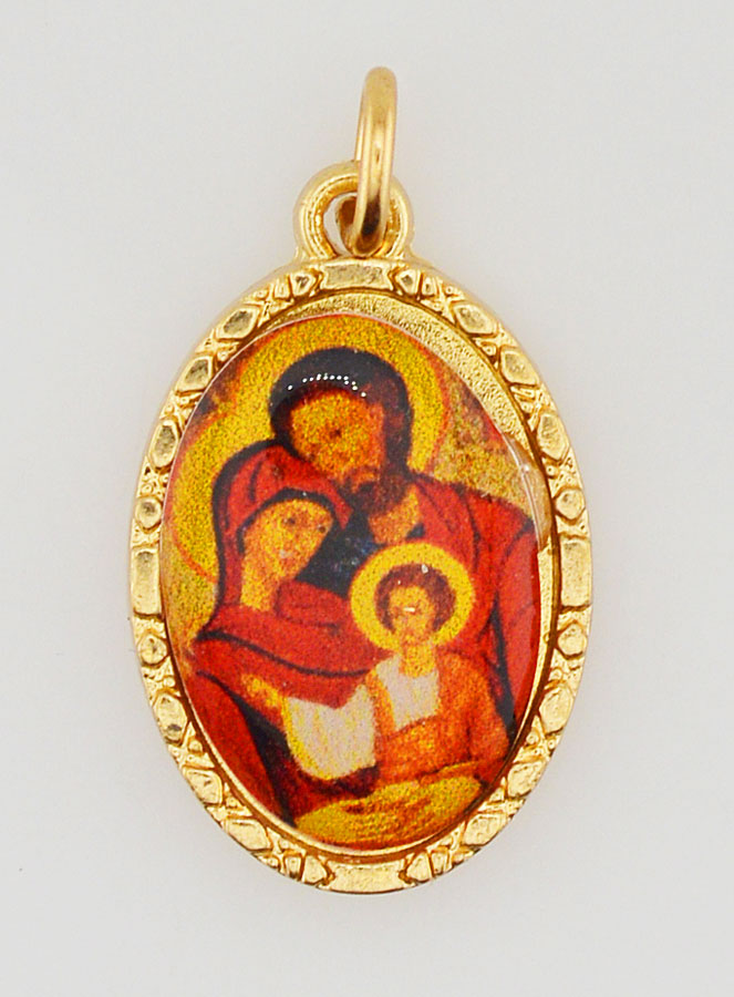 Médaille Bord Torsadé 25mm - Sainte Famille (pic 1)