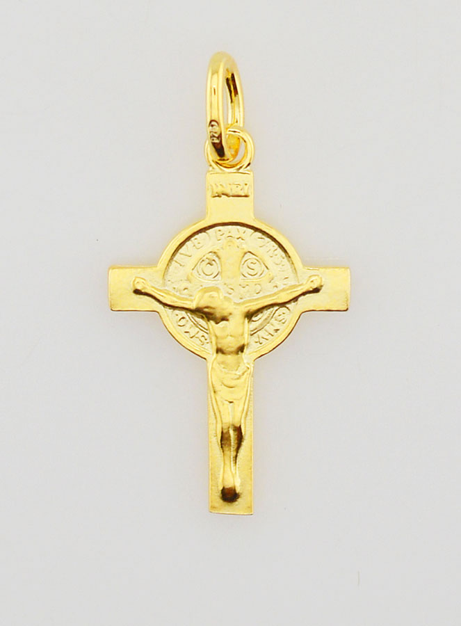 Pendentif Croix de Saint Benoit - 24mm (pic 1)