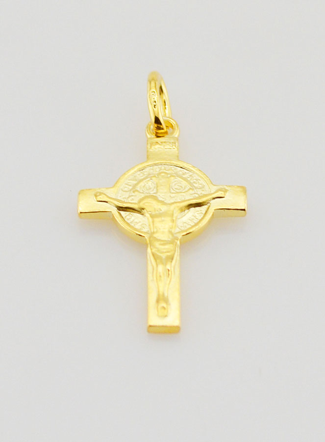 Pendentif Croix de Saint Benoit - 24mm (pic 2)