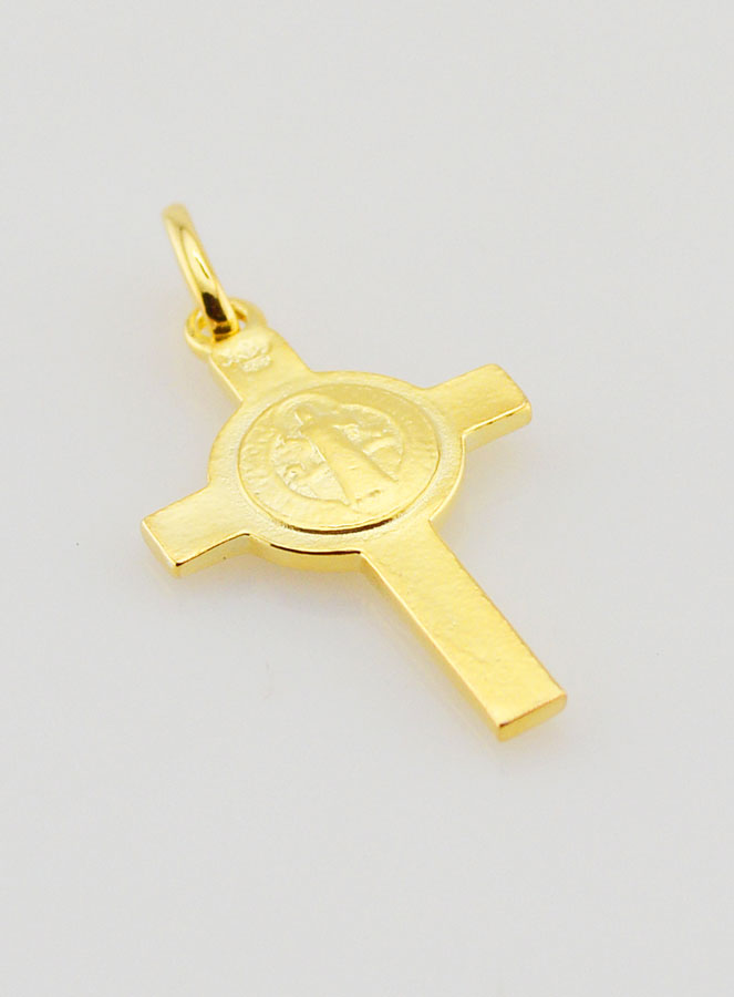 Pendentif Croix de Saint Benoit - 24mm (pic 4)