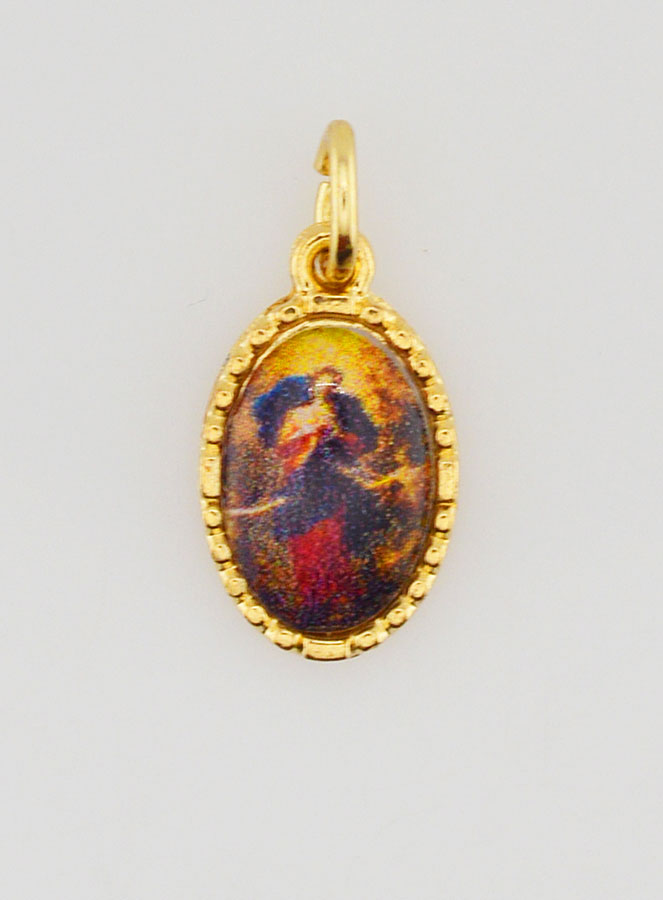 Médaille Bord Torsadé 15mm - Marie qui Défait les Noeuds (pic 1)