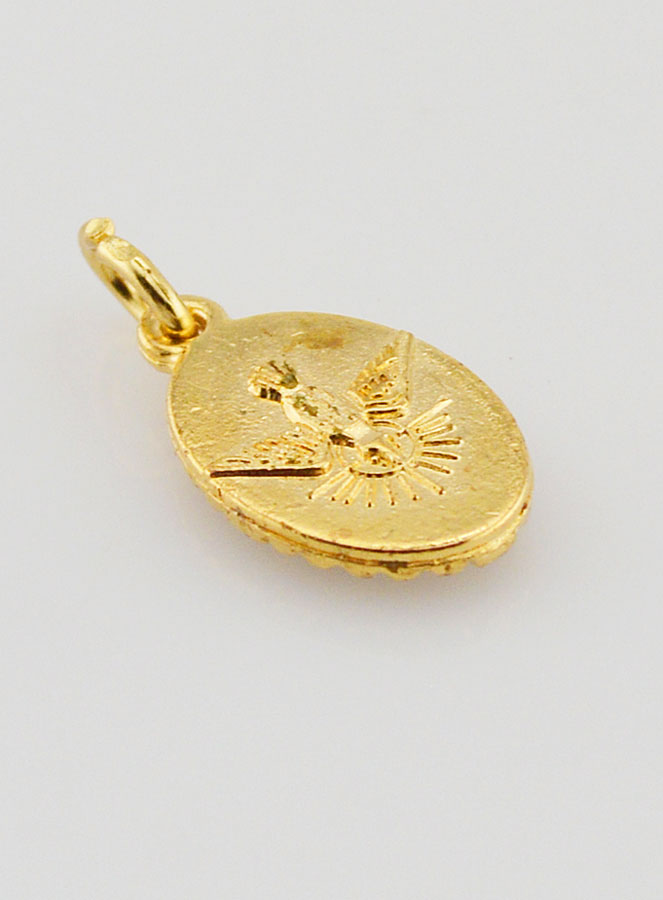Médaille Bord Torsadé 15mm - Marie qui Défait les Noeuds (pic 4)