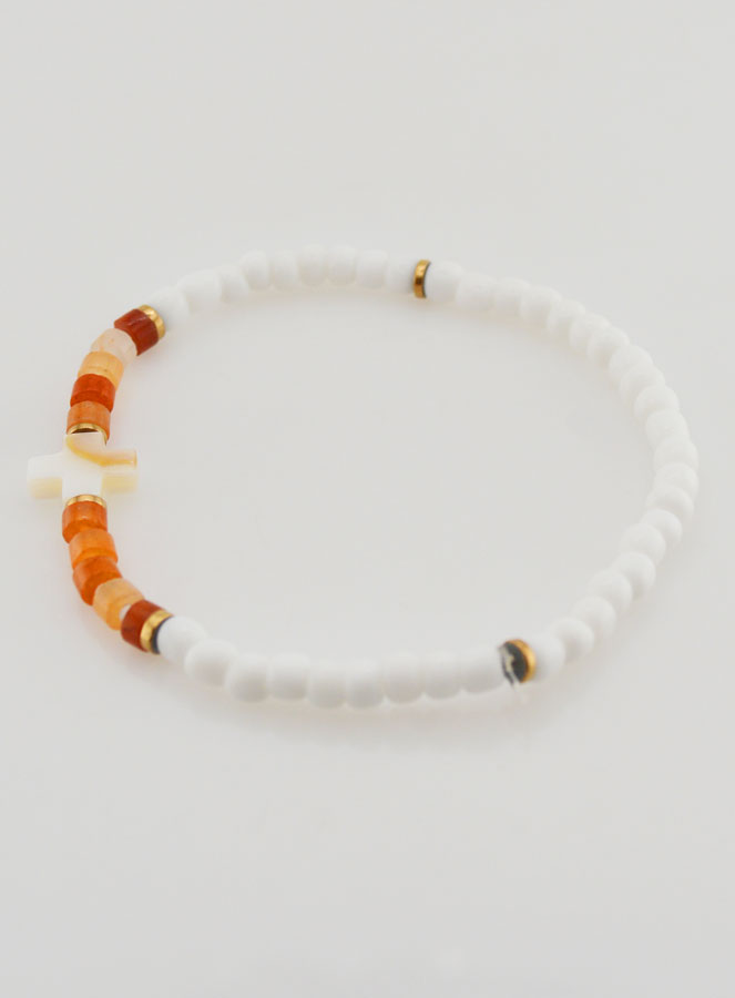 Bracelet Religieux Pierre & Nacre - Marron (pic 2)