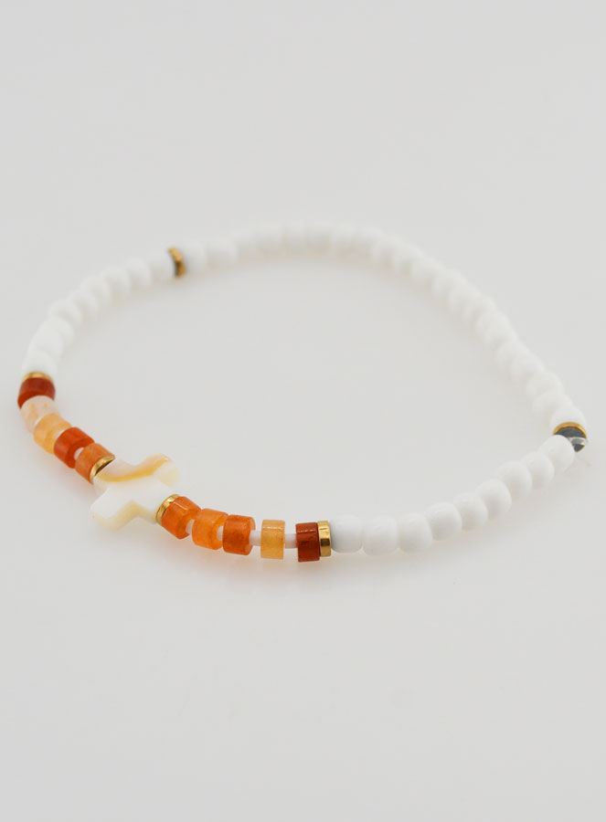 Bracelet Religieux Pierre & Nacre - Marron (pic 3)