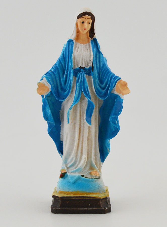Statue Vierge Miraculeuse - 7,5cm (pic 1)