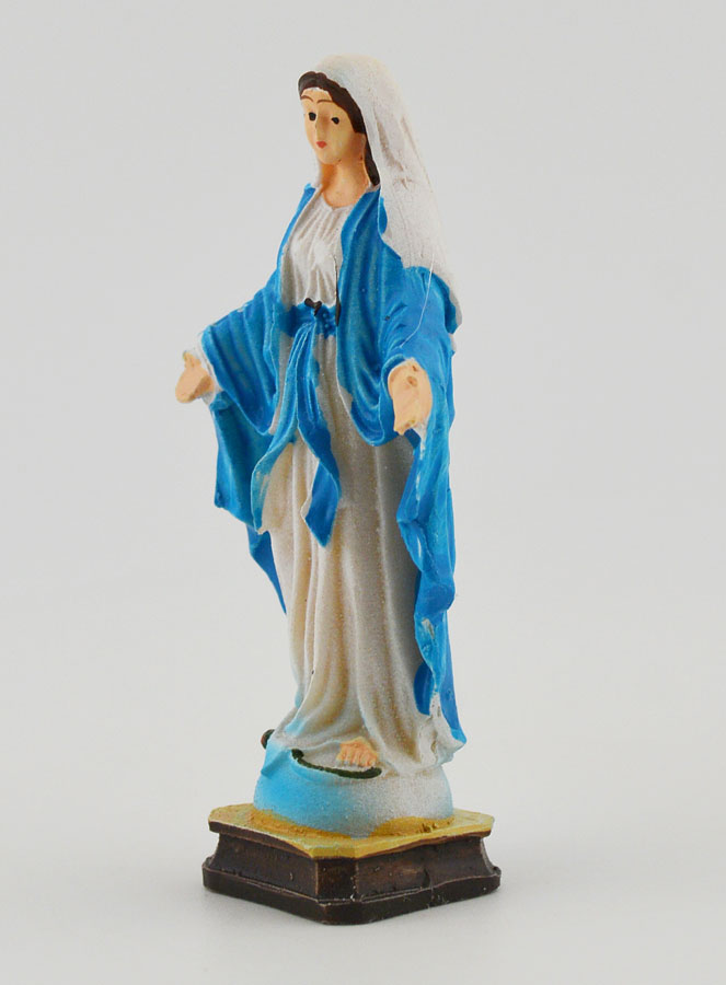 Statue Vierge Miraculeuse - 7,5cm (pic 2)