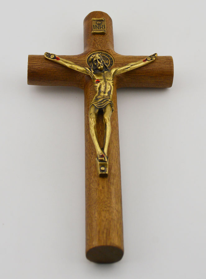Crucifix des Saintes Plaies du Christ - 17cm (pic 2)