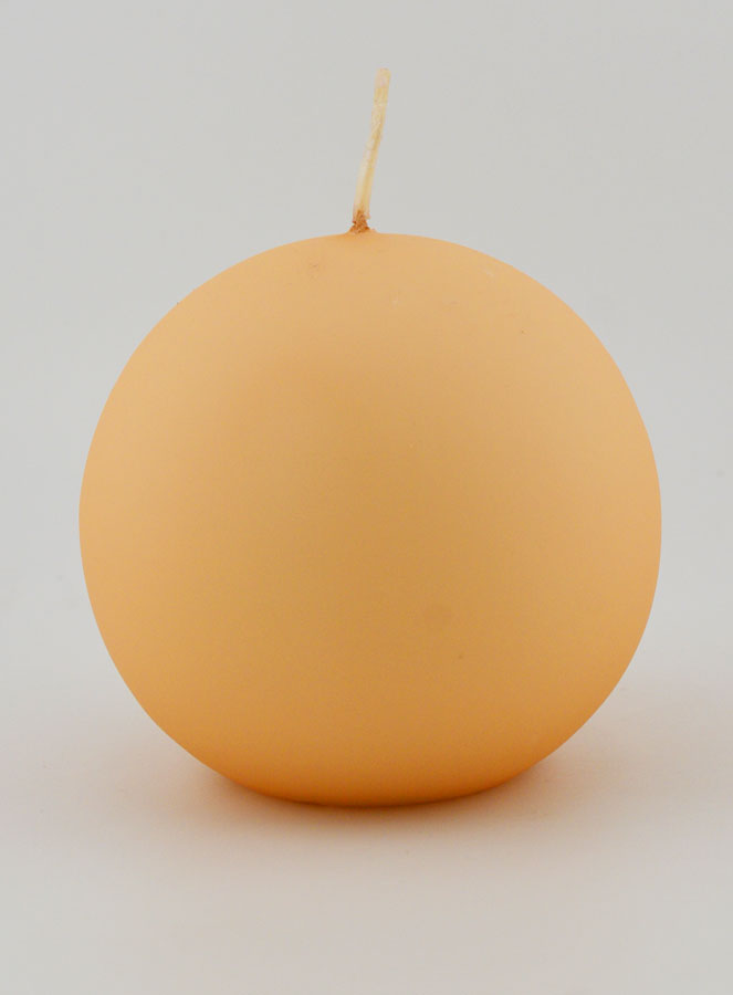 Bougie de Décoration Boule - Crème Mat (pic 1)