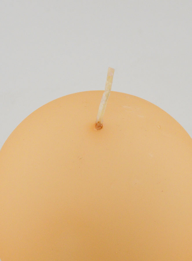 Bougie de Décoration Boule - Crème Mat (pic 4)
