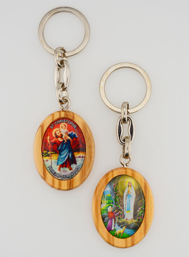 Porte-clés ND-Lourdes & Saint Christophe (pic 2)