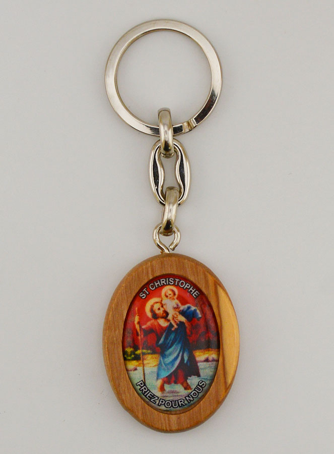 Porte-clés Sainte Marie Madeleine & Saint Christophe (pic 2)