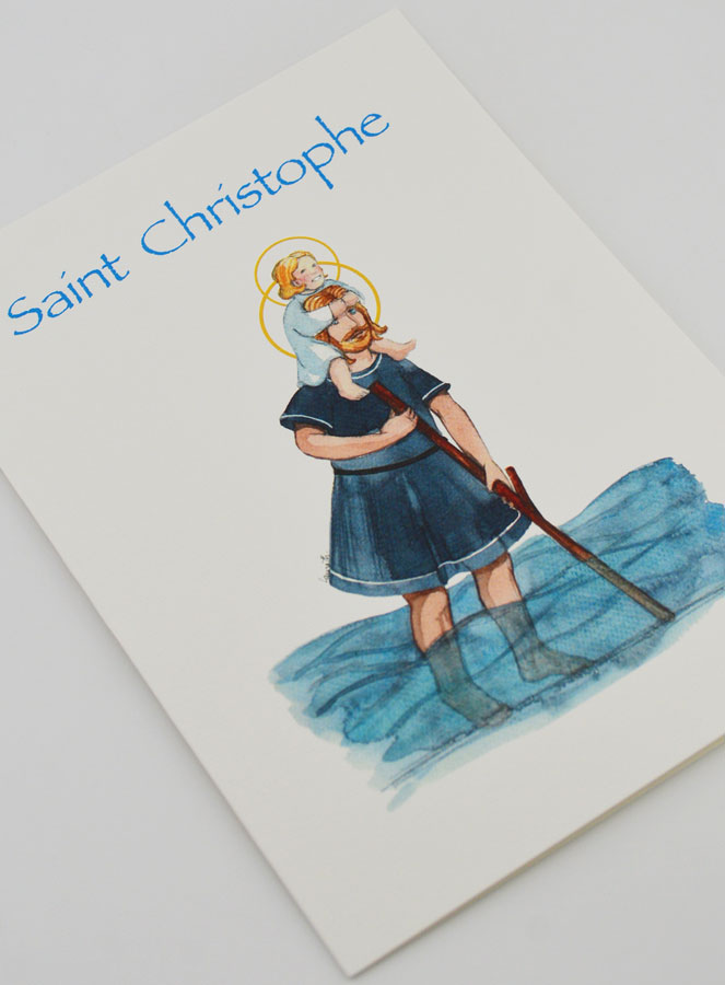 Carte Religieuse Livret - Saint Christophe (pic 3)