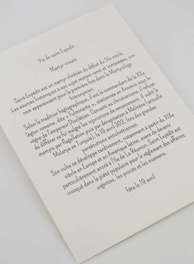 Carte Religieuse Livret - Saint Expédit (pic 4)